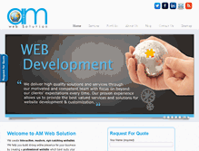 Tablet Screenshot of amwebsolution.com